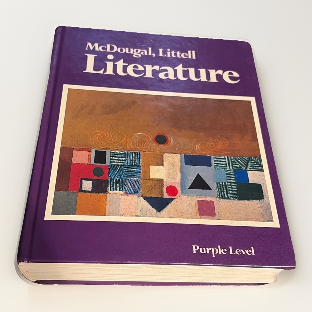 MCDOUGAL, LITTELL LITERATURE Purple LEVEL,‎ ENGLISH Hardback 1985